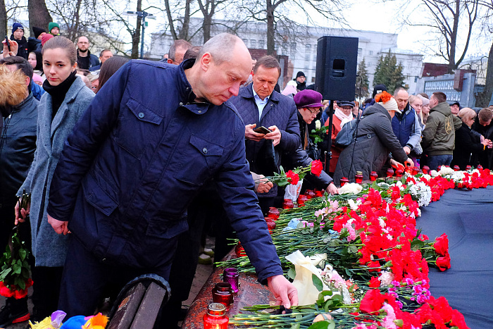 Александр Соколов почтил память погибших в «Крокус Сити Холле».
