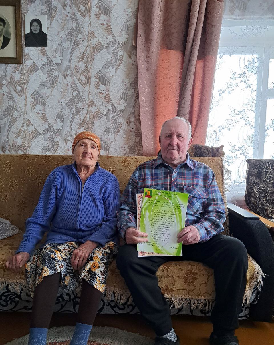 90-летний юбилей отмечает житель села Пашино В.Ф.Черанёв