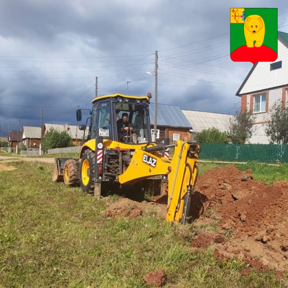 Продолжаются работы  по ремонту водопроводной сети в посёлке Афанасьево.